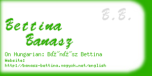 bettina banasz business card